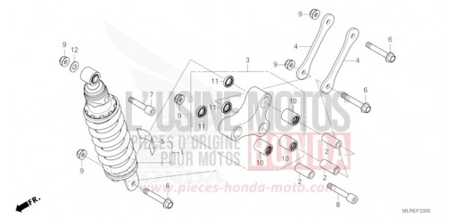 COUSSIN ARRIERE CB500FACT de 2026